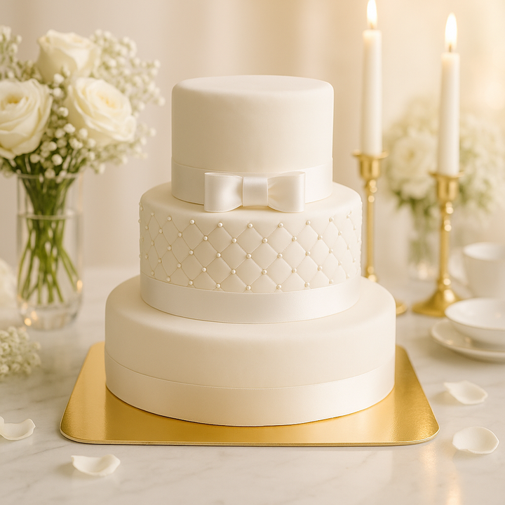White Wedding Bröllopstårta