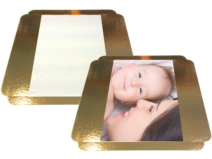 Tårtlock med foto, rektangulärt