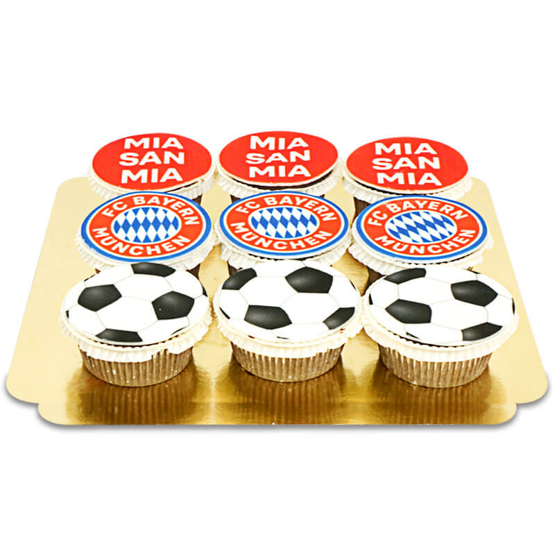 FC Bayern MĂŒnchen Cupcakes-Mix (9 stycken)