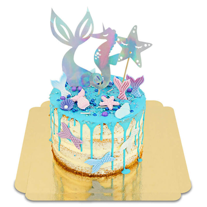 Sjöjungfru Naked Cake