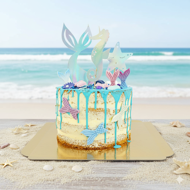 Sjöjungfru Naked Cake