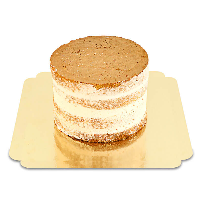Naked Cake Persika-Passionsfrukt â olika storlekar med kexcrunch