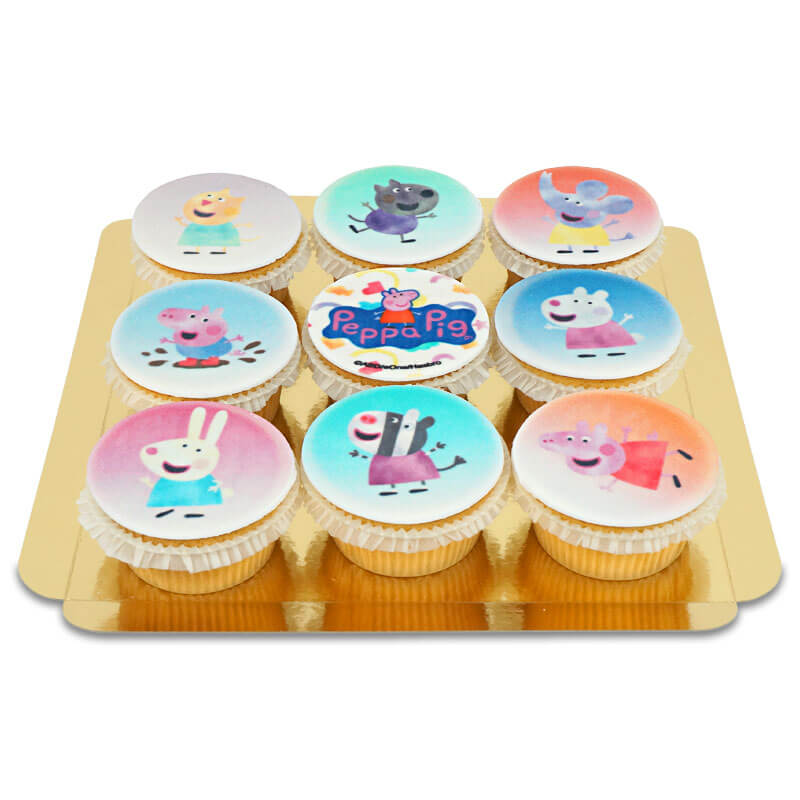 Greta Gris & vÀnner cupcakes (9 st)