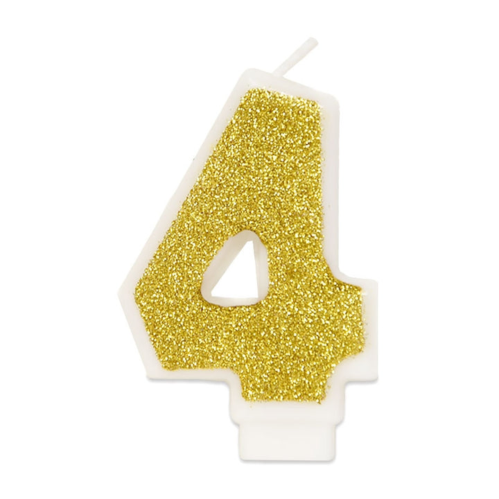 Guld sifferljus nummer 4