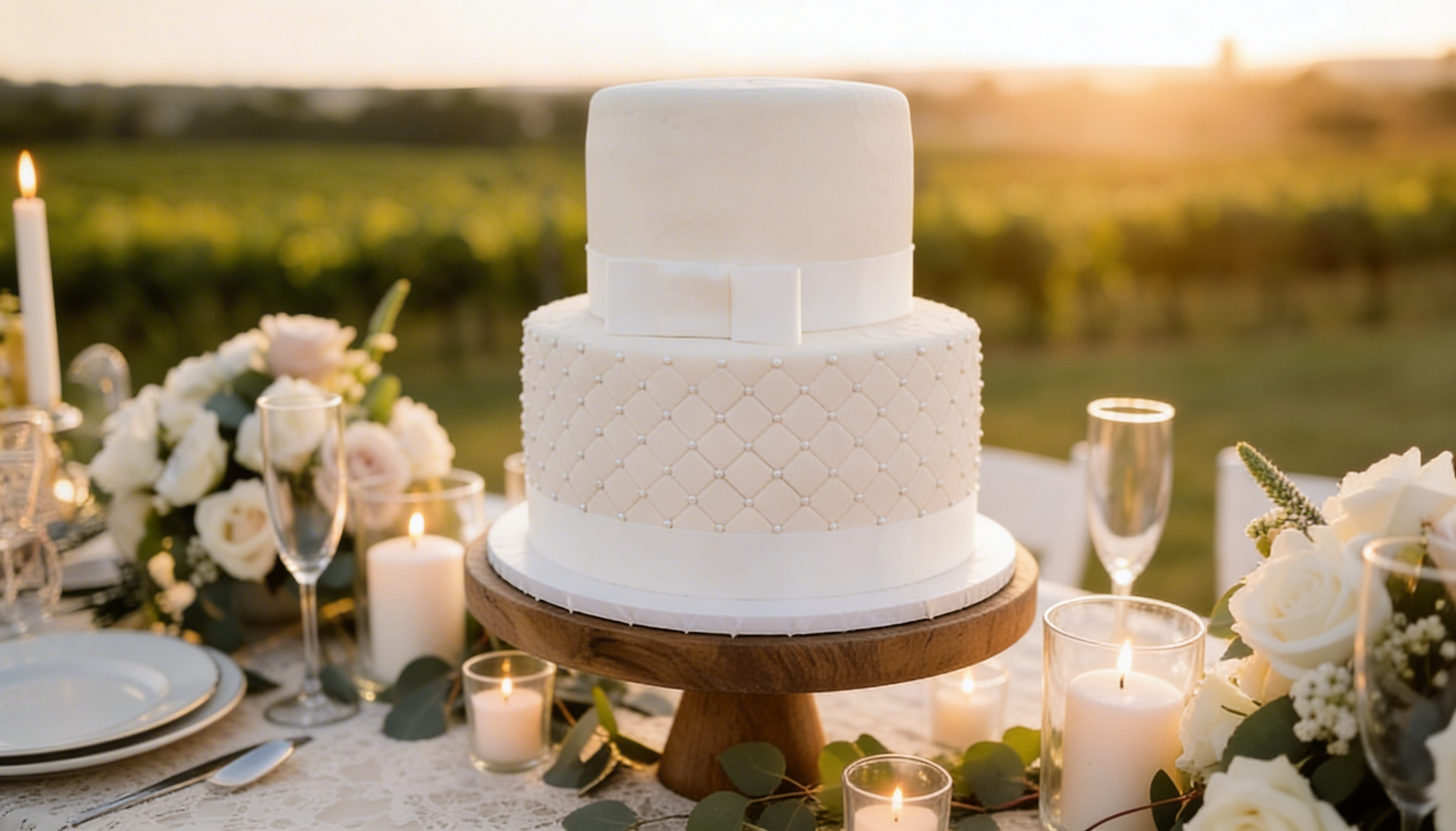 Zweistöckige & dreistöckige Hochzeitstorten