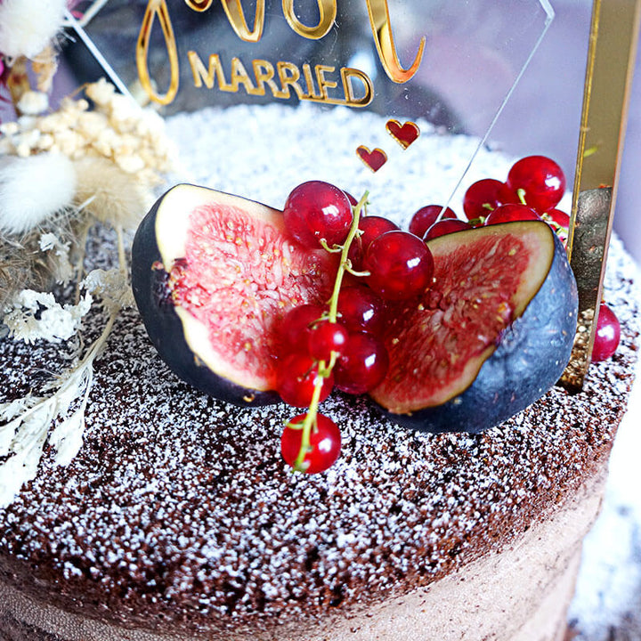 Boho Wedding choklad 2 vån - inkl. Cake topper m.m.