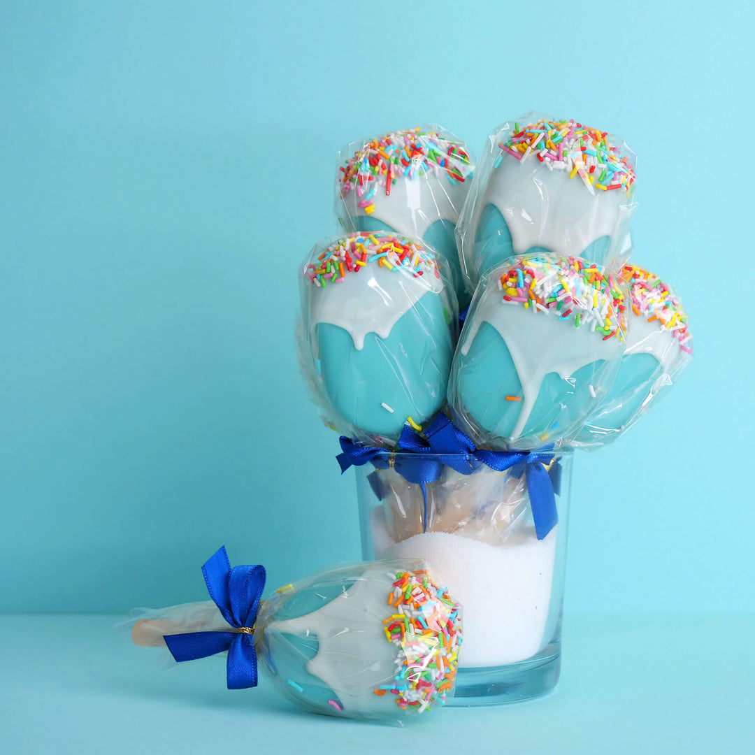 Cake-Popsicle blåa (10 st)