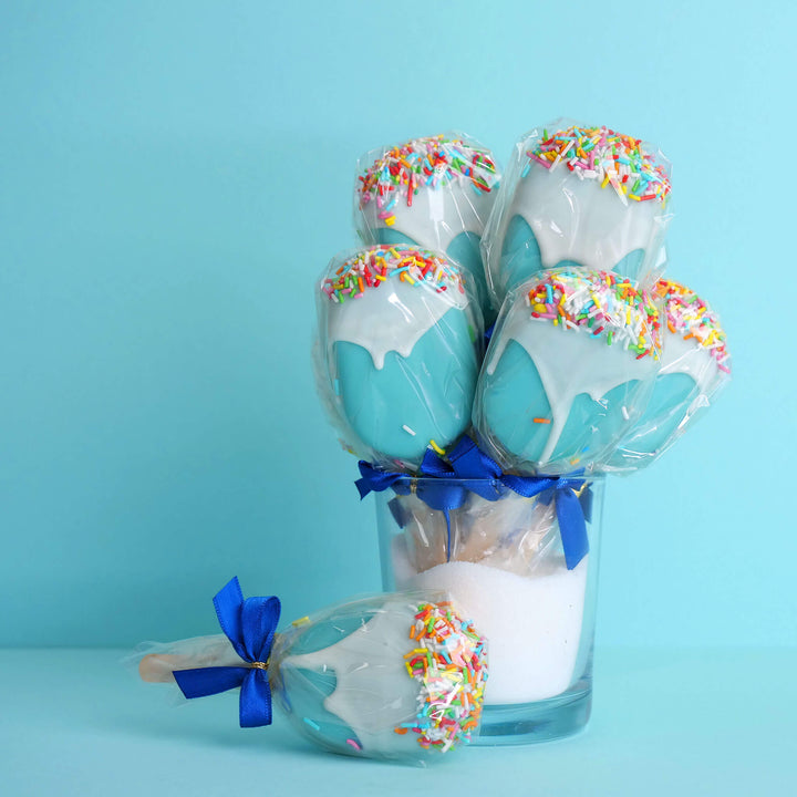 Cake-Popsicle blåa (10 st)