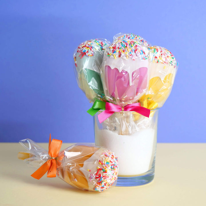 Cake-Popsicles i olika färger (10 st)
