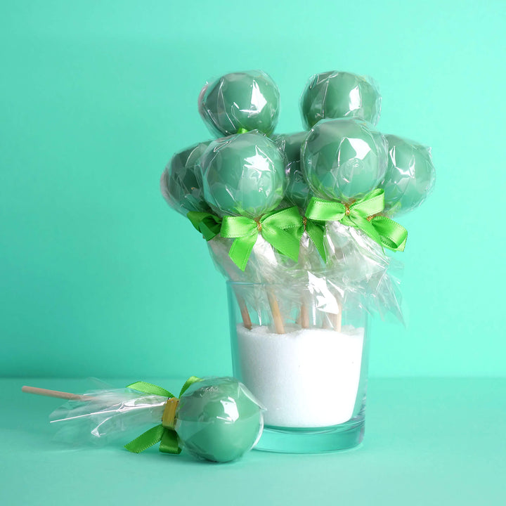 Enfärgade färgglada Cake Pops (12 stycken)