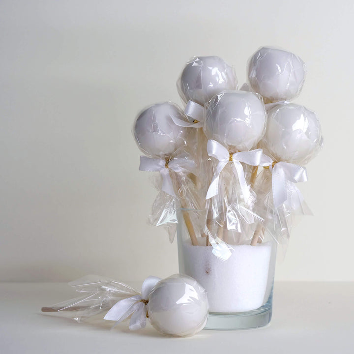 Enfärgade färgglada Cake Pops (12 stycken)
