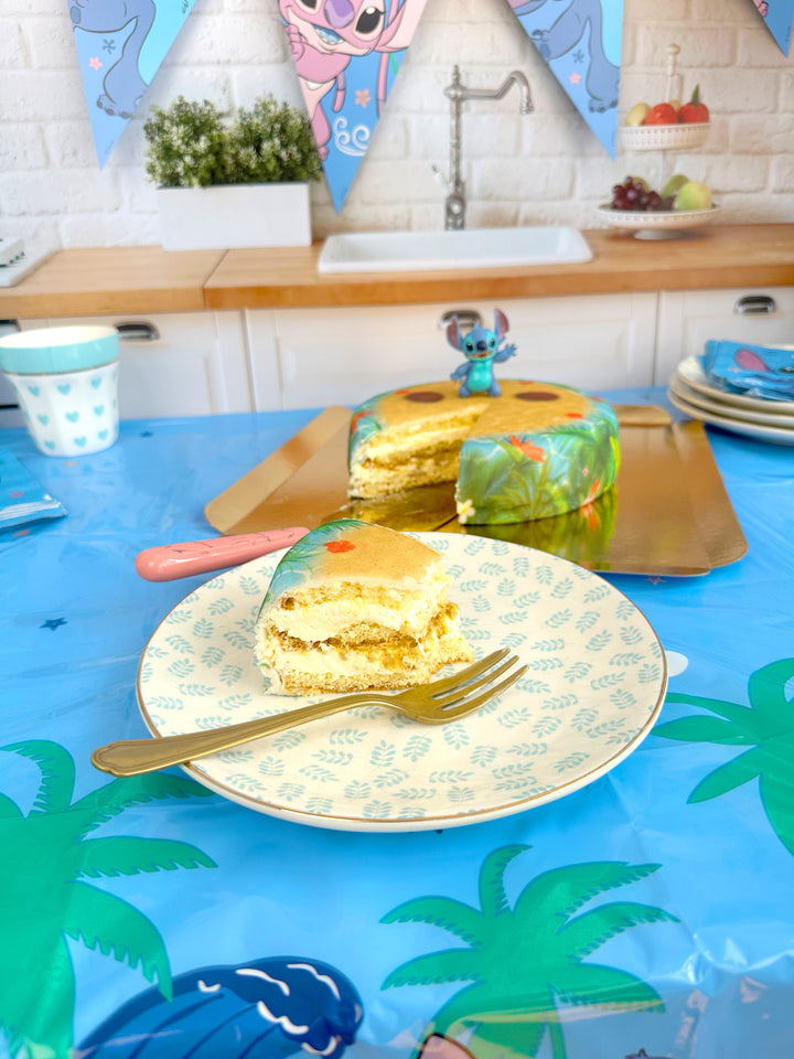 Stitch® på tropisk strandtårta