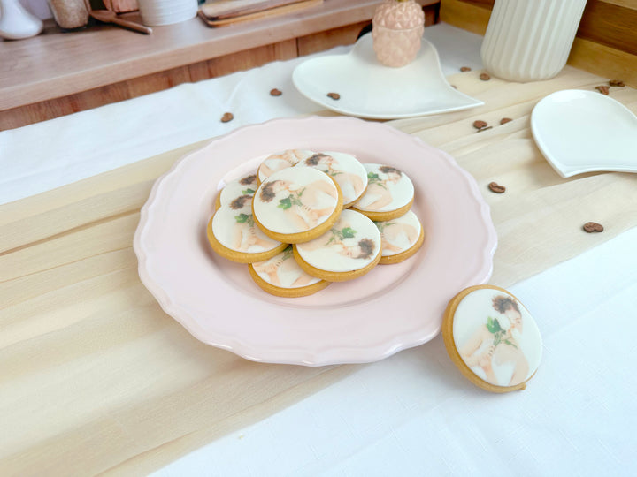 Runda kakor med foto (12 st)