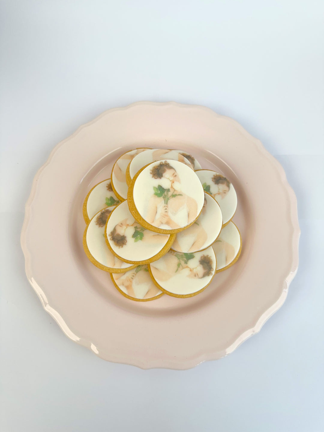 Runda kakor med foto (12 st)