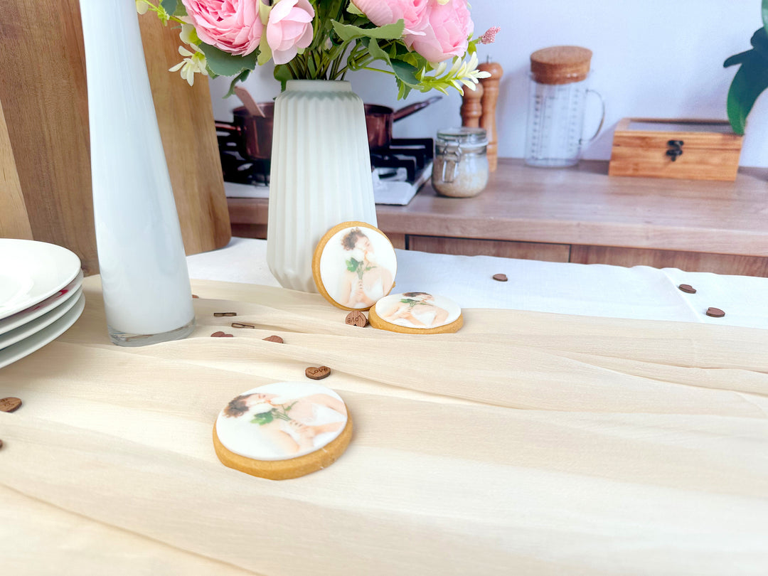 Runda kakor med foto (12 st)