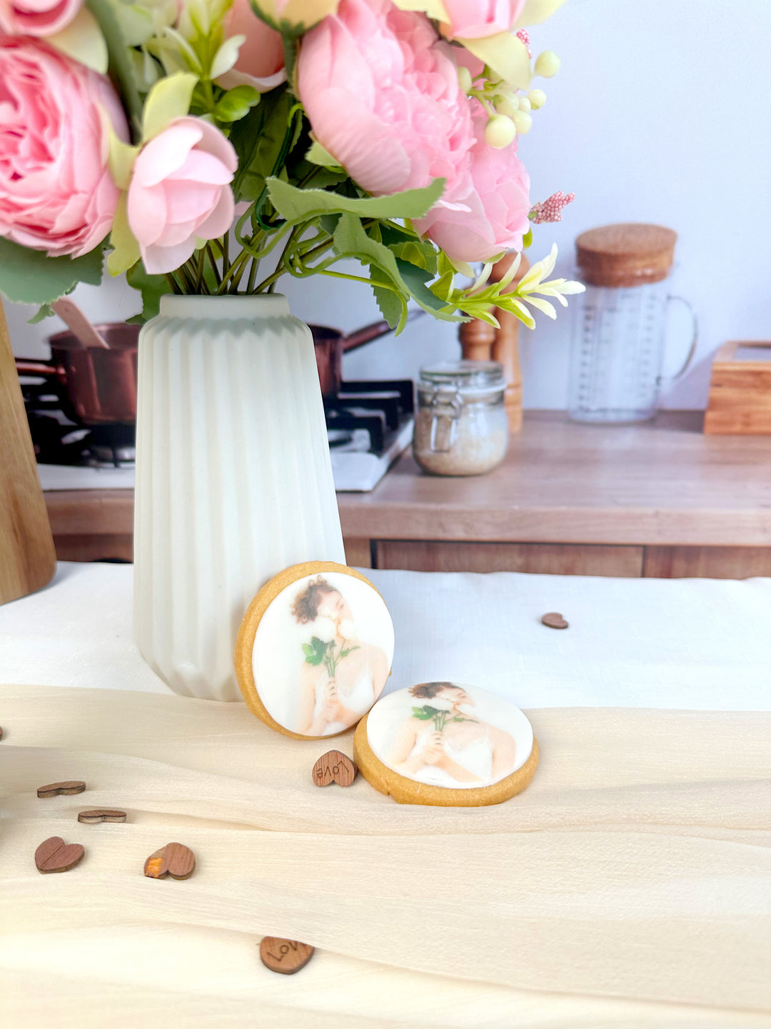 Runda kakor med foto (12 st)