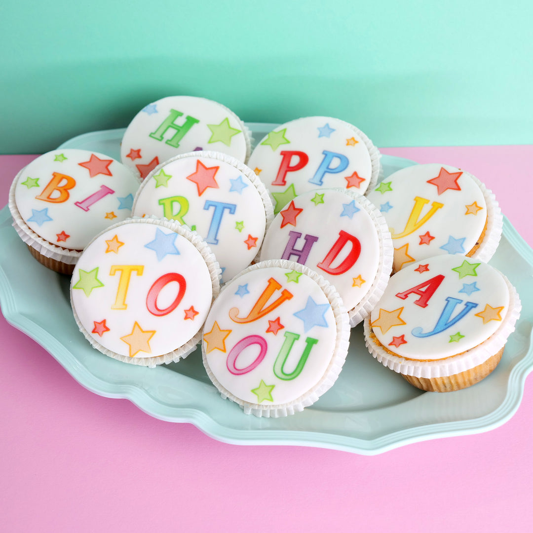 Geburtstags-Cupcakes, 9 Stück