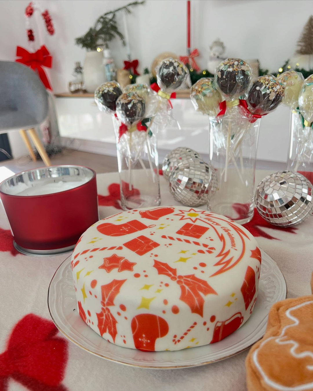 Presentpapperstårta "Jul"