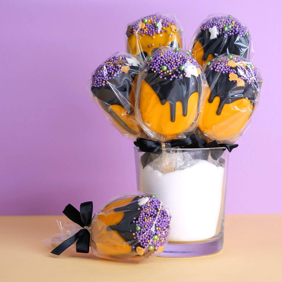 Läskiga Halloween Cake-Popsicles (10 st)
