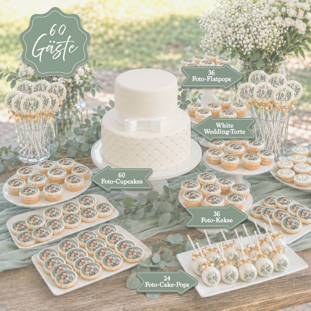 Bröllopstårta & Sweet Table – komplett bekymmersfritt paket