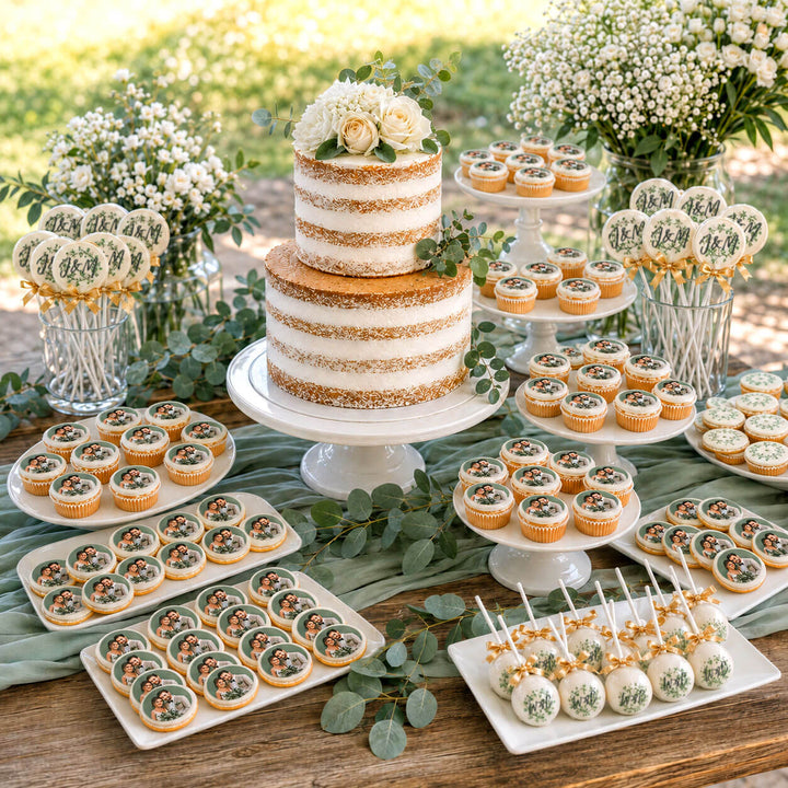 Bröllopstårta & Sweet Table – komplett bekymmersfritt paket