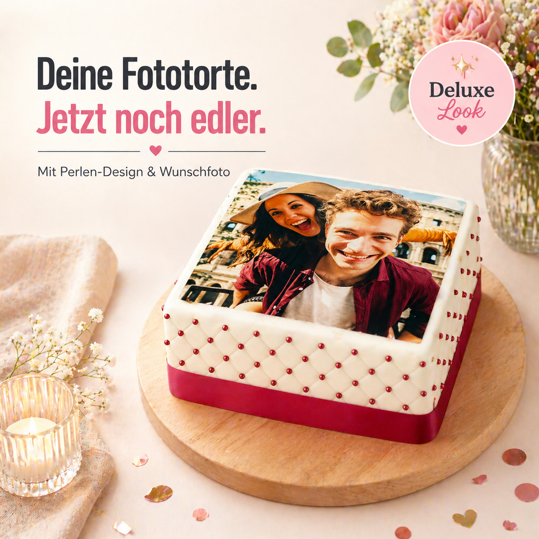 Quadratische Fototorte Deluxe