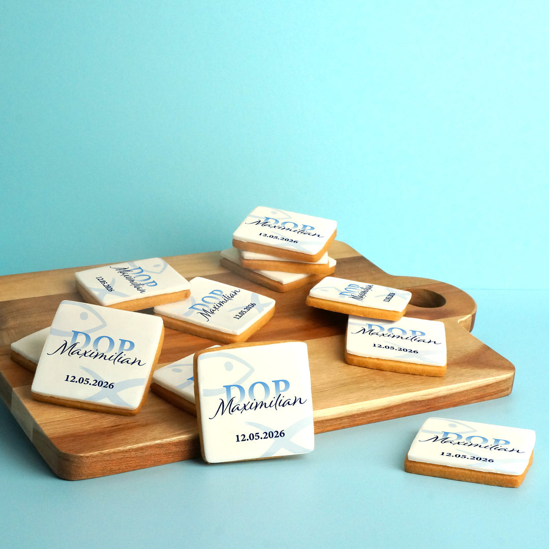 Blå kakor till dop (12 st)