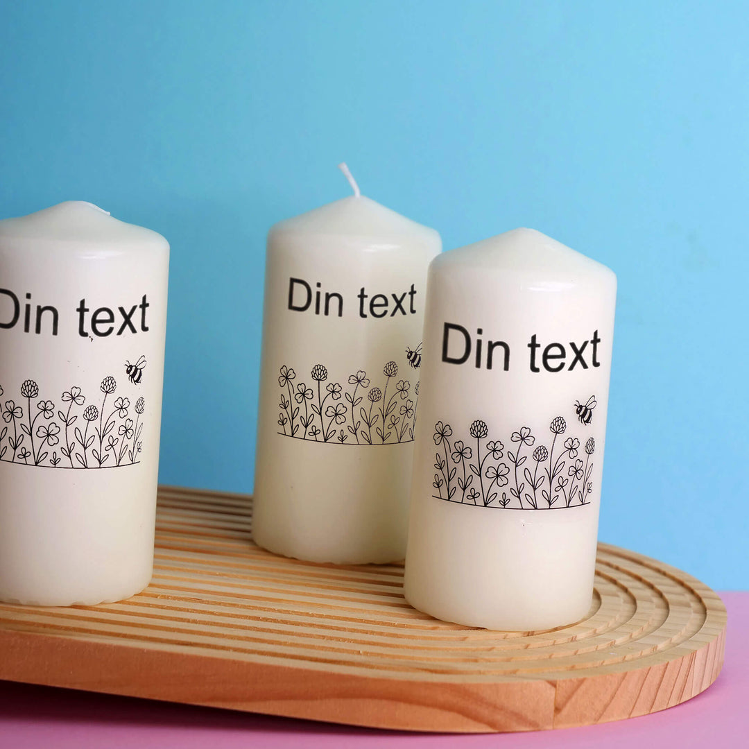 Blommigt födelsedagsljus