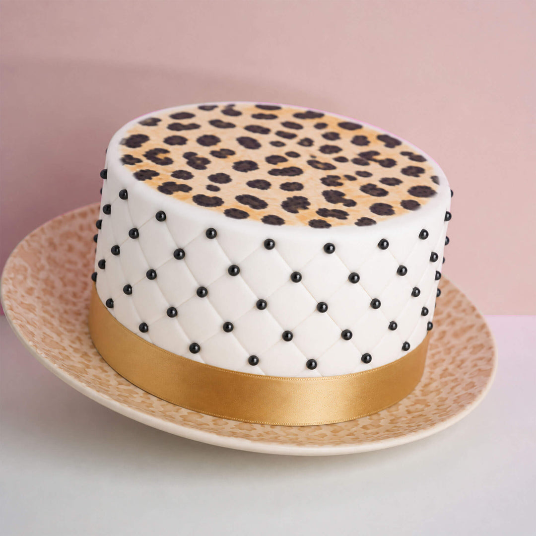 Leopardmönstrad tårta Deluxe