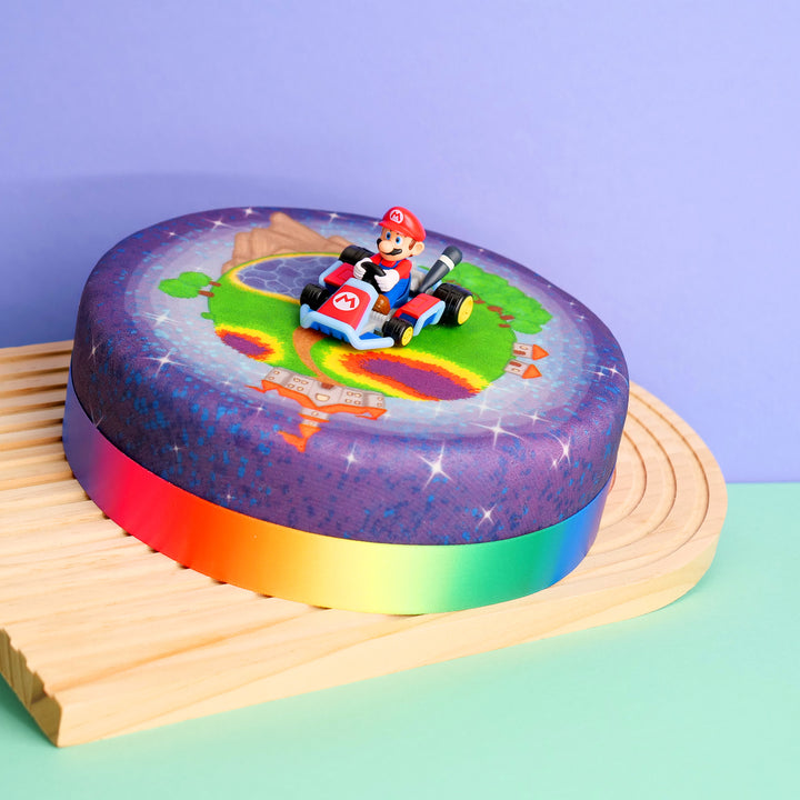 Mario Kart® på målad planet-tårta