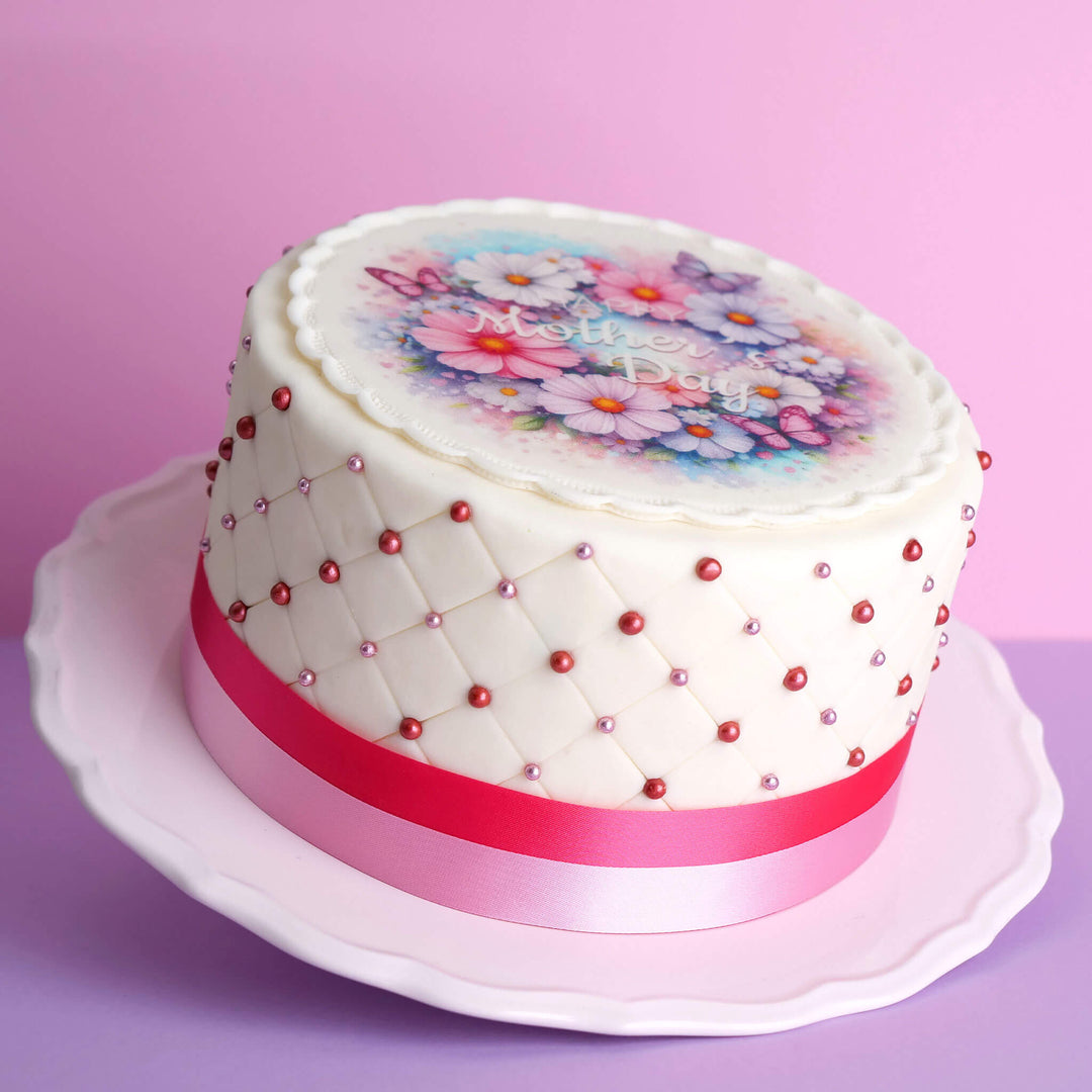 Mors dag Deluxe blomtårta