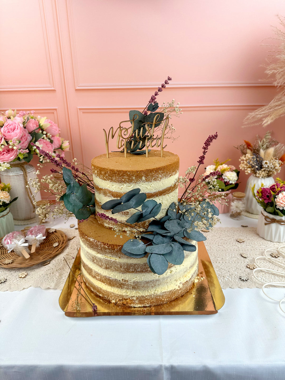 Naked Cake, bröllopstårta