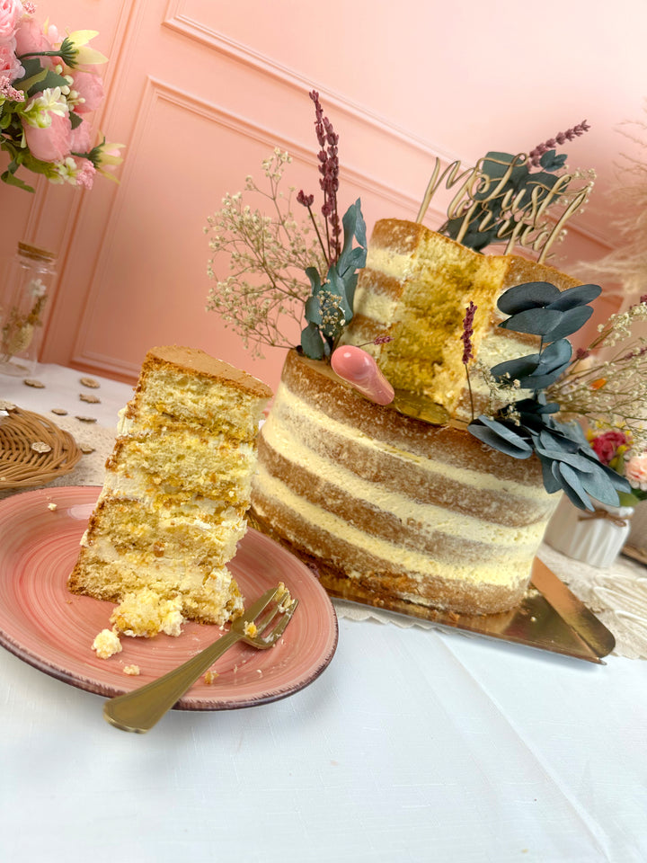 Naked Cake, bröllopstårta