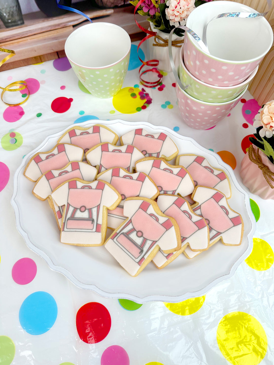 Rosa skolryggsäckskakor (12 stycken)