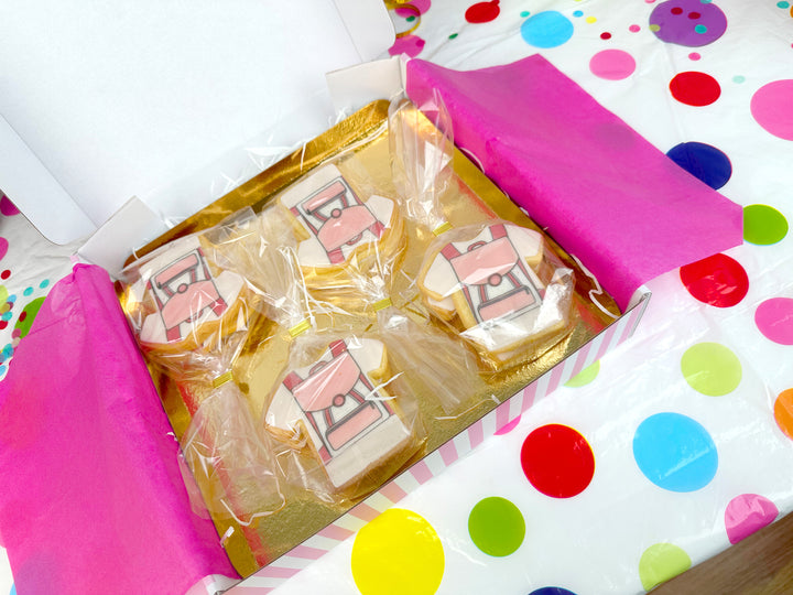 Rosa skolryggsäckskakor (12 stycken)