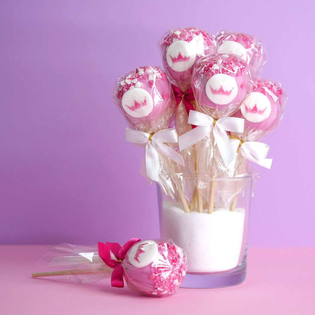 Rosa Prinsess Cake-Pops (12 st)