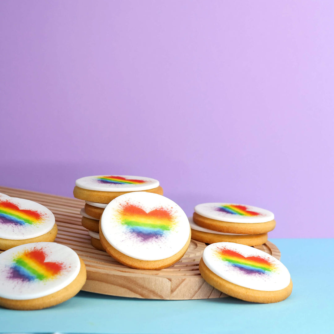 Regenbogen-Kekse (12 Stück)