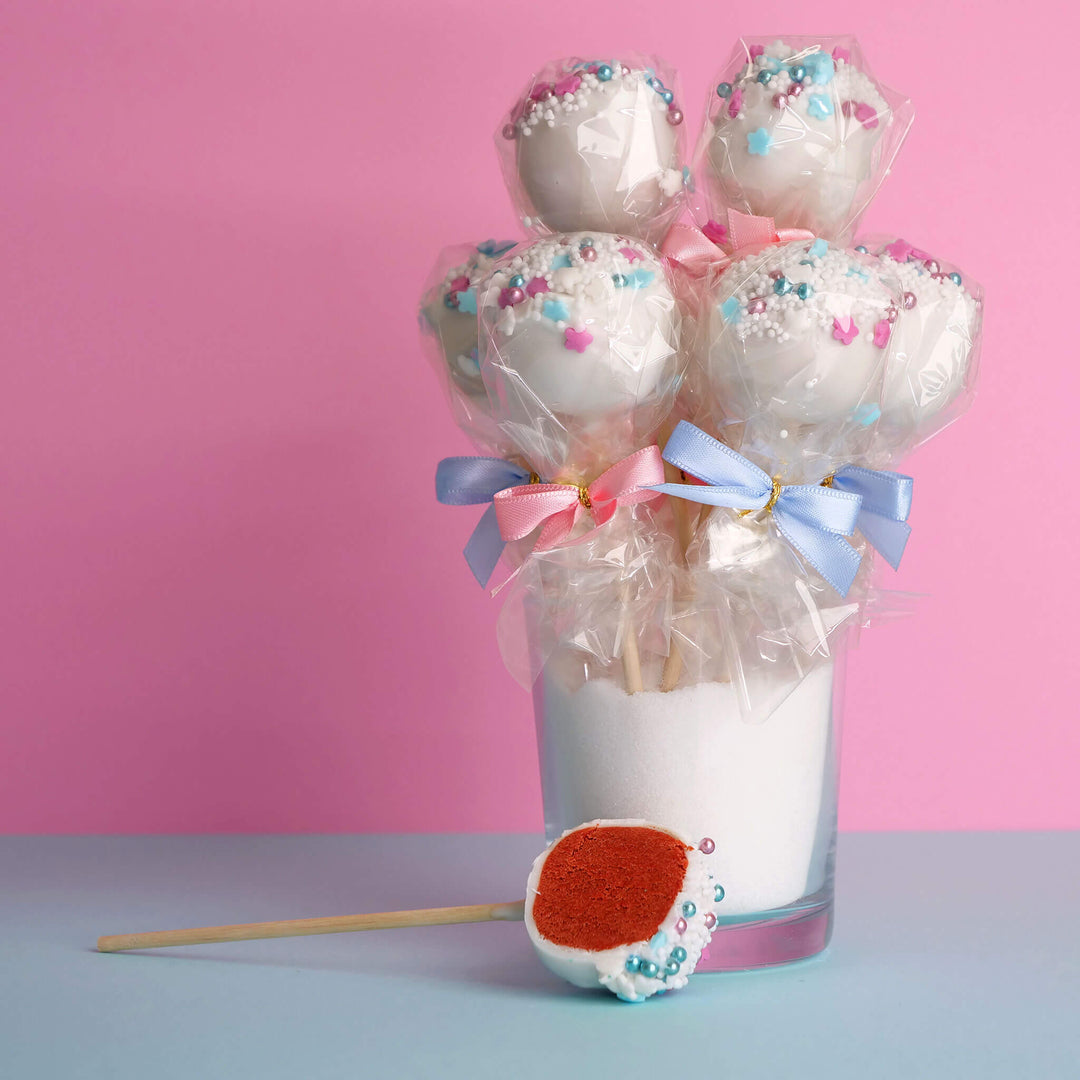 SURPRISE Gender Reveal Cake-Pops "It's a Girl" (12 st)