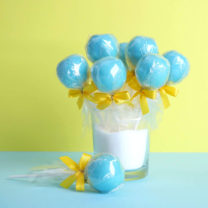 Gul & Blå Cake-Pops