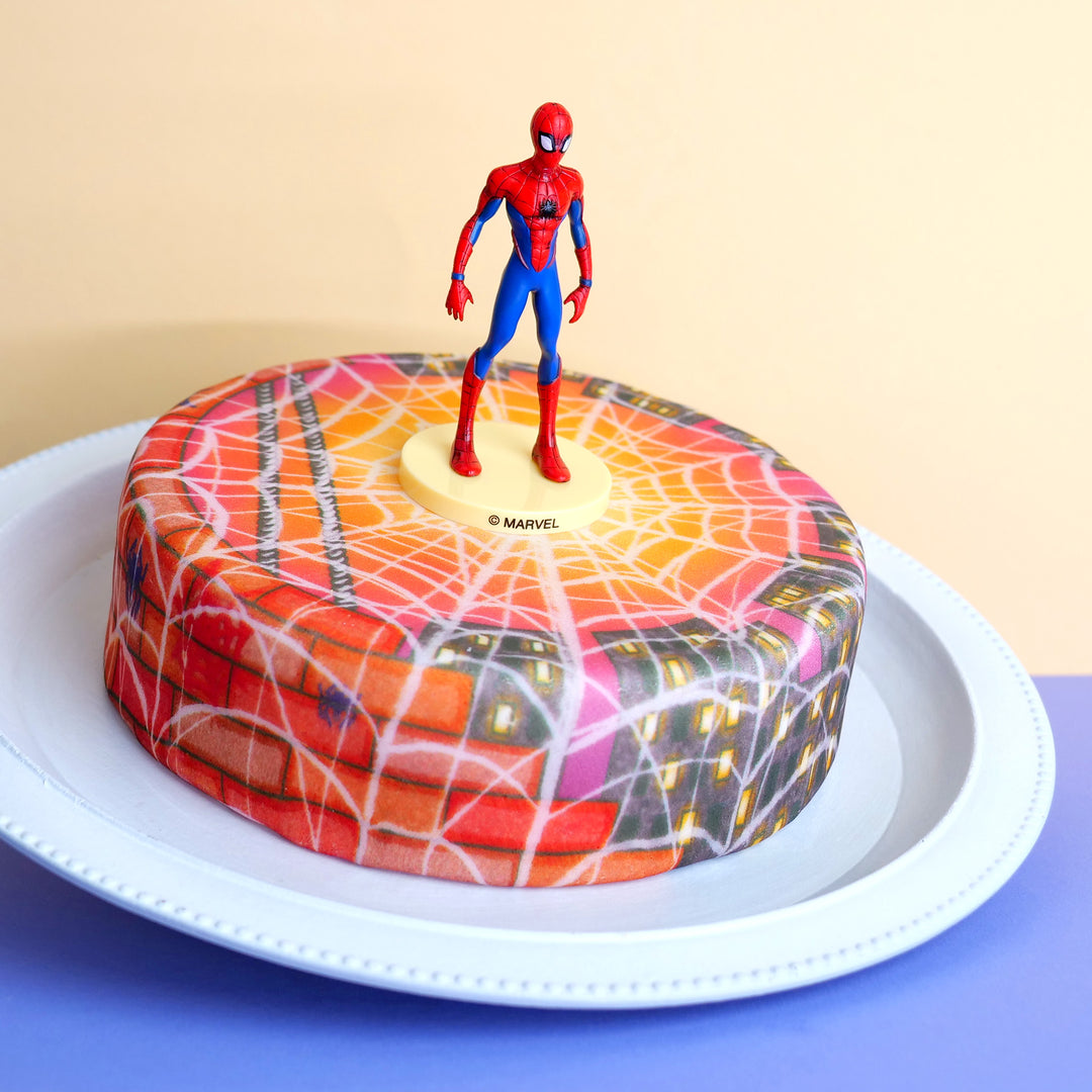 Spider-Man® på en vävd stadskvällstårta