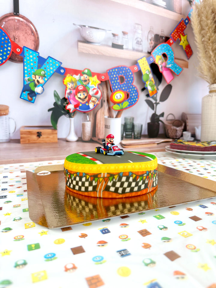 Mario Kart® på racerbanetårta