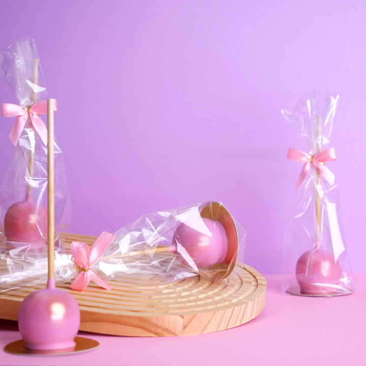 Alla hjärtans dag Deluxe Cake-Pops i rosa (10 stycken)