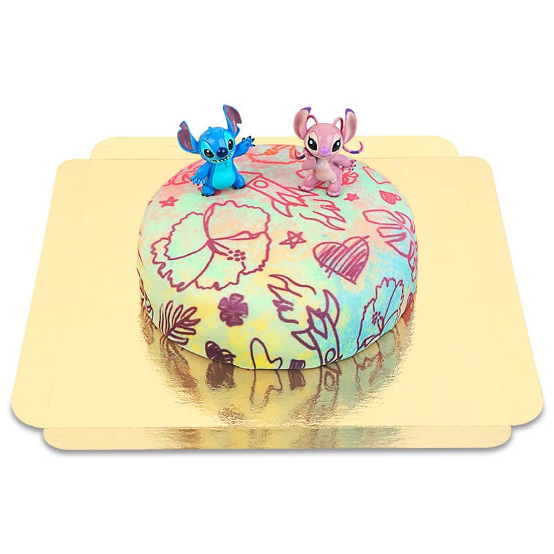 Angel & Stitch® på tårta