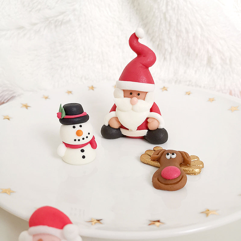 Snögubbe i sugarpaste