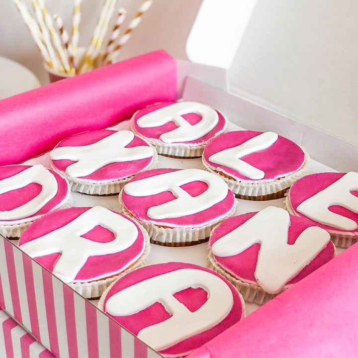 Bokstavscupcakes
