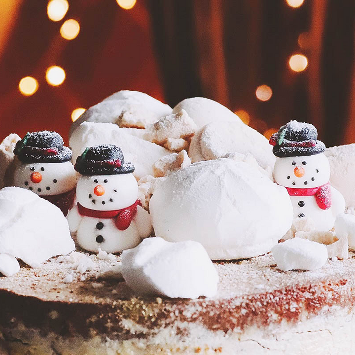 Snögubbe i sugarpaste
