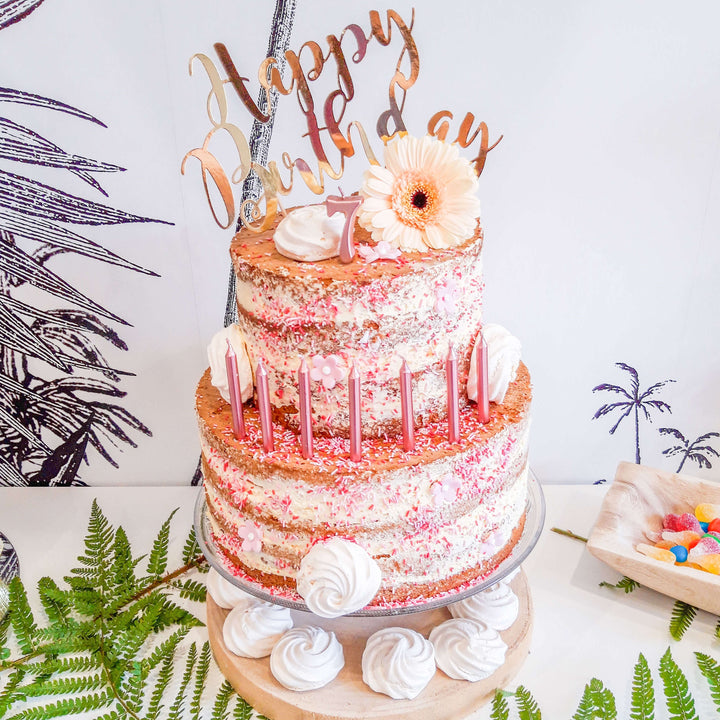 Naked Cake tvåvåningstårta