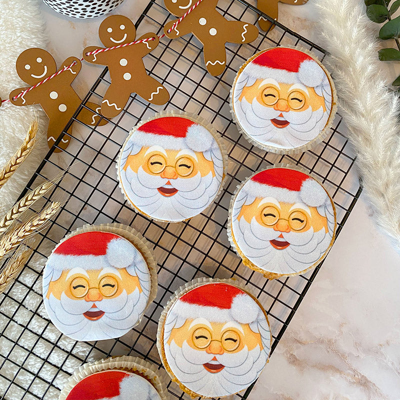 Jultomte-Cupcakes
