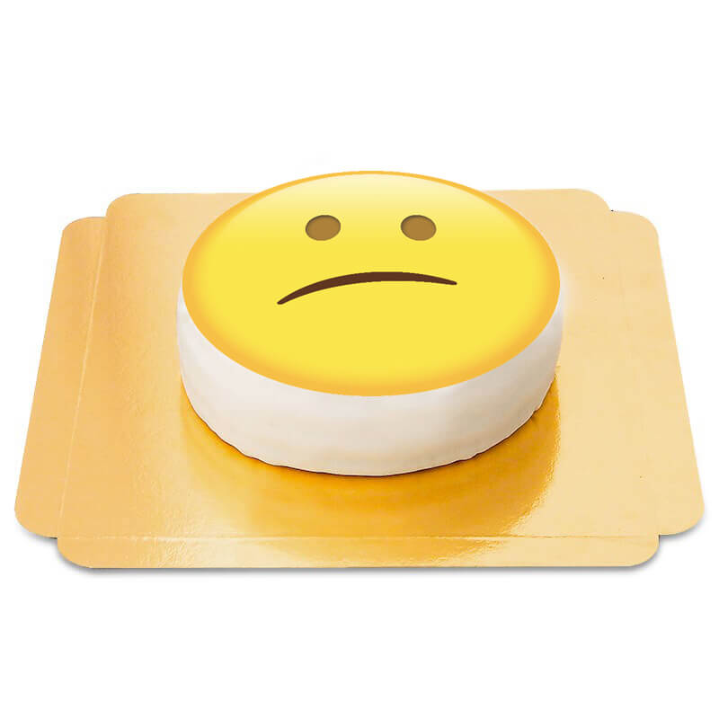 Besviken emojitårta 