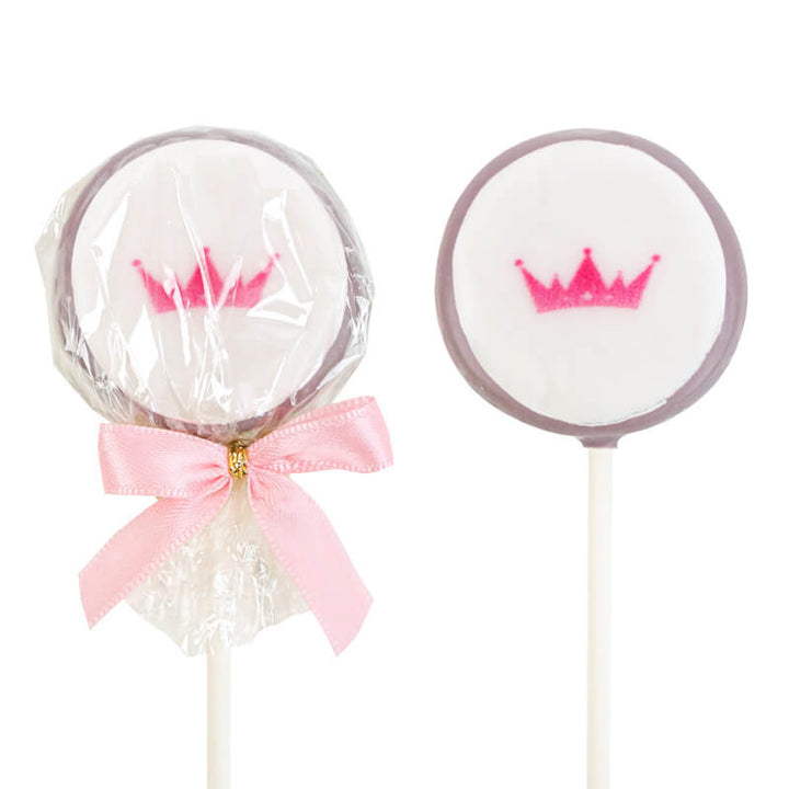 Enfärgade Flat-Pops i olika färger med logotyp (12-pack)